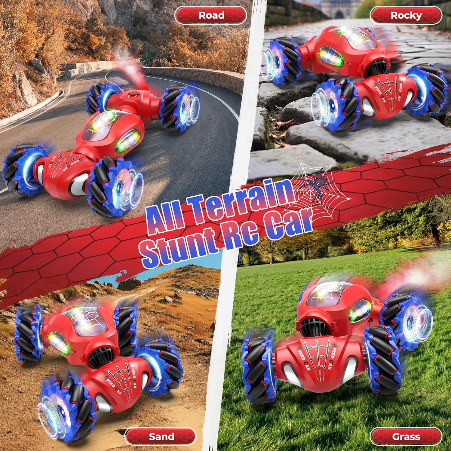 Detalle 2 de Fosgoit Spider RC Car 2.4 GHz for Kids