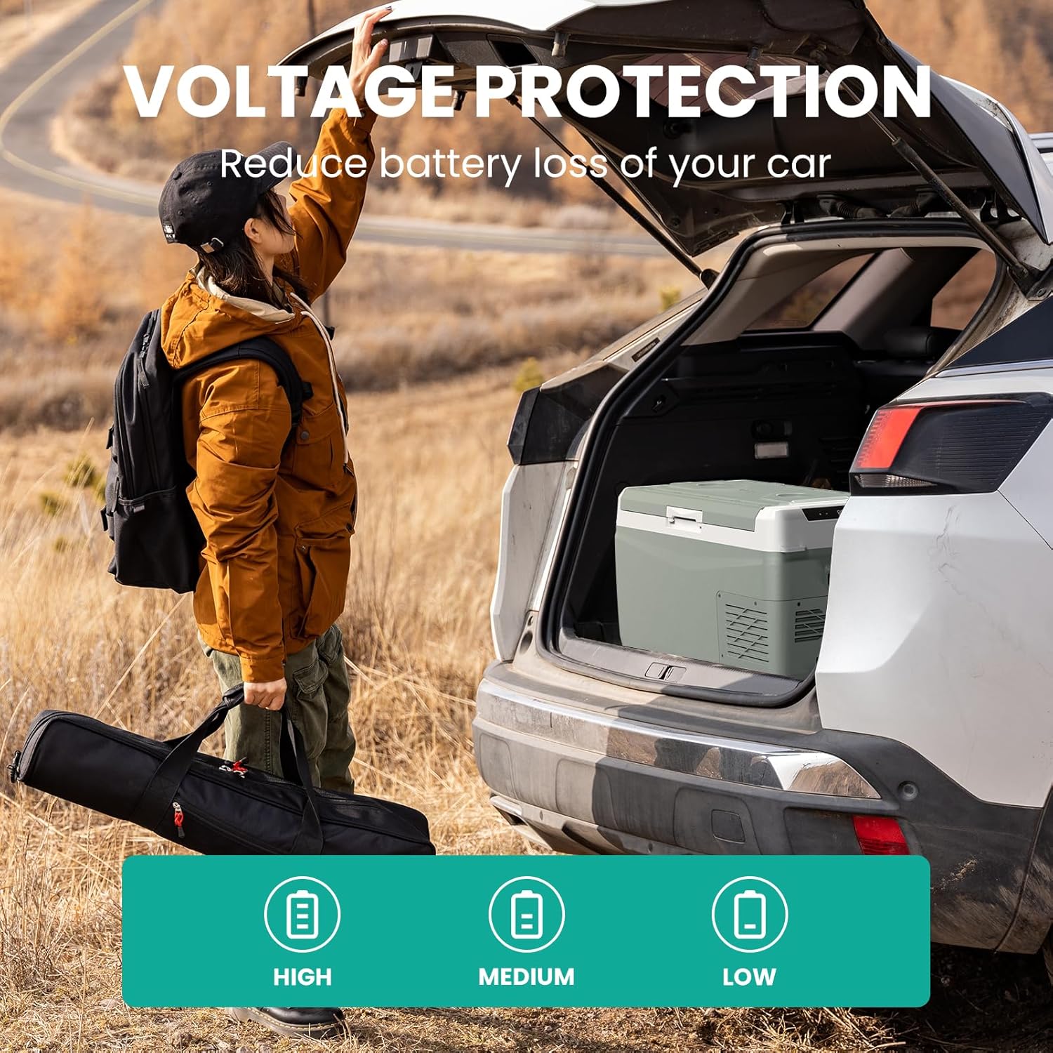 Detalle de Alpicool GC30 29L Portable Compressor Car Refrigerator: A Practical 12V/240V Camping Fridge