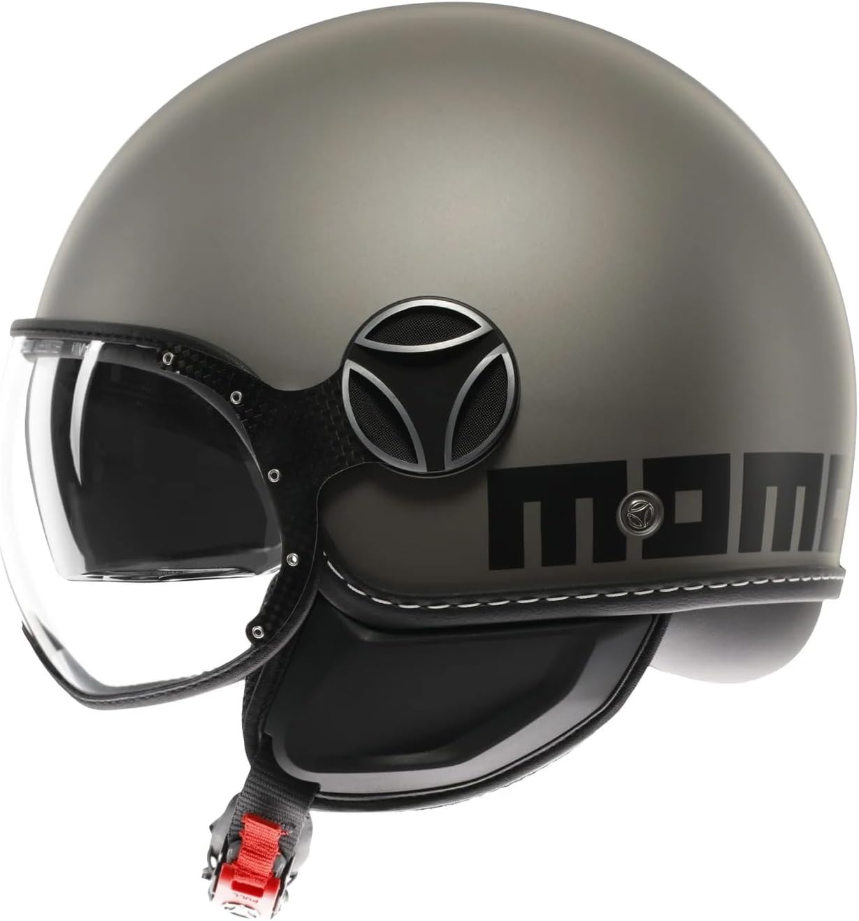 Thumbnail 3 de MOMODESIGN FGTR EVO E2206 — casco jet leggero, doppia visiera e omologazione ECE 22.06