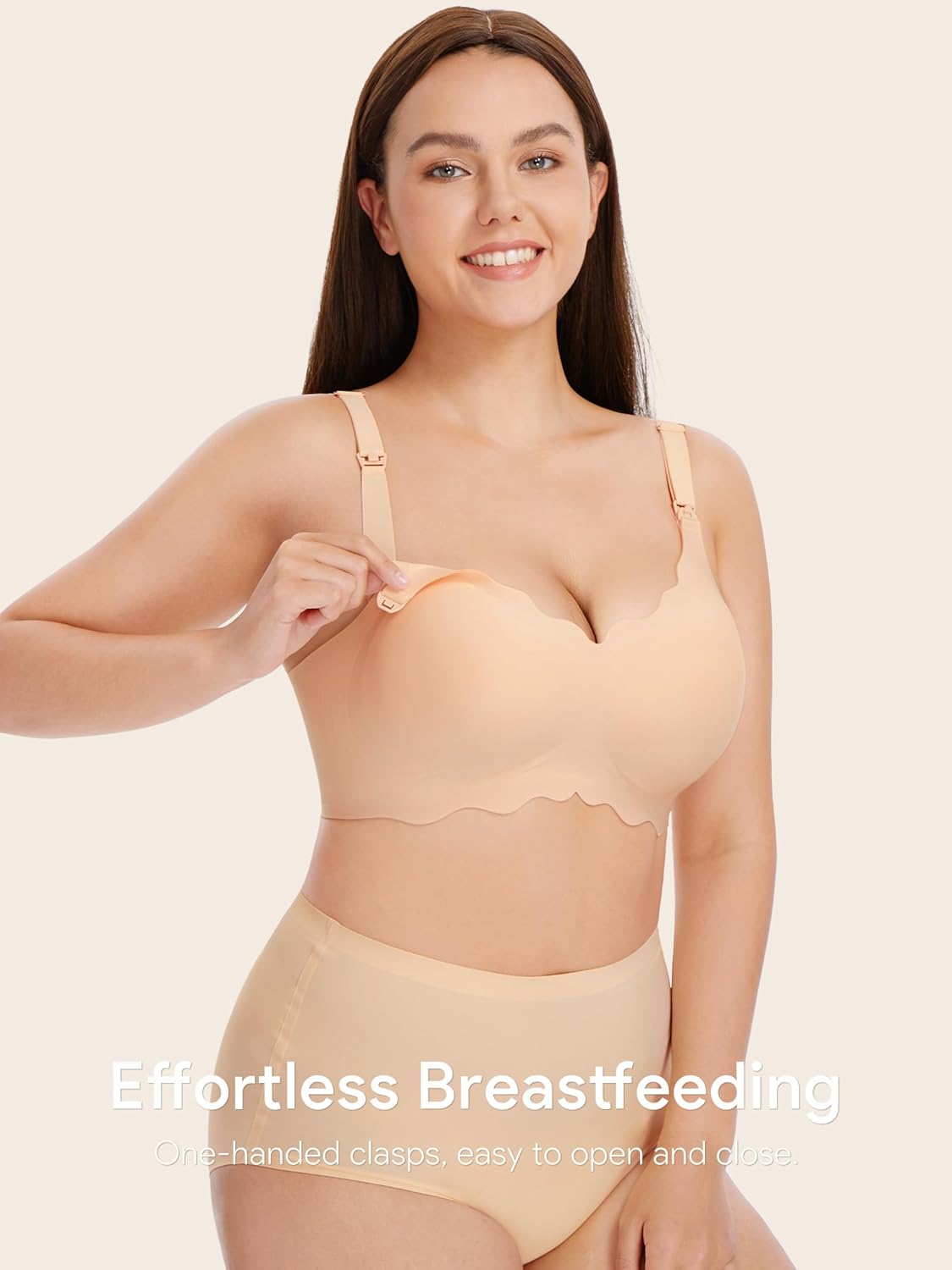 Detalle 2 de Angelhood Nursing Bras for Breastfeeding Ultra Comfort Seamless Maternity Bra Pack Wireless