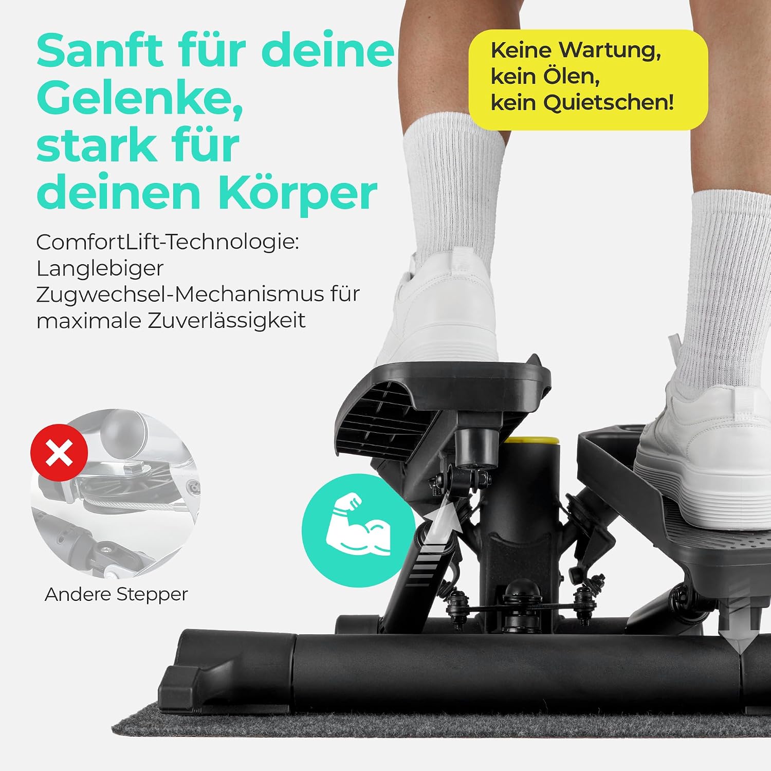 Detalle 2 de LANDWEHR Stepper Treppensteiger 180 kg Belastbarkeit đ