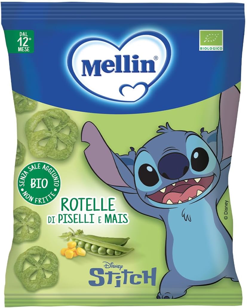 Detalle de Mellin Rotelle di Piselli e Mais 120 g 🍪