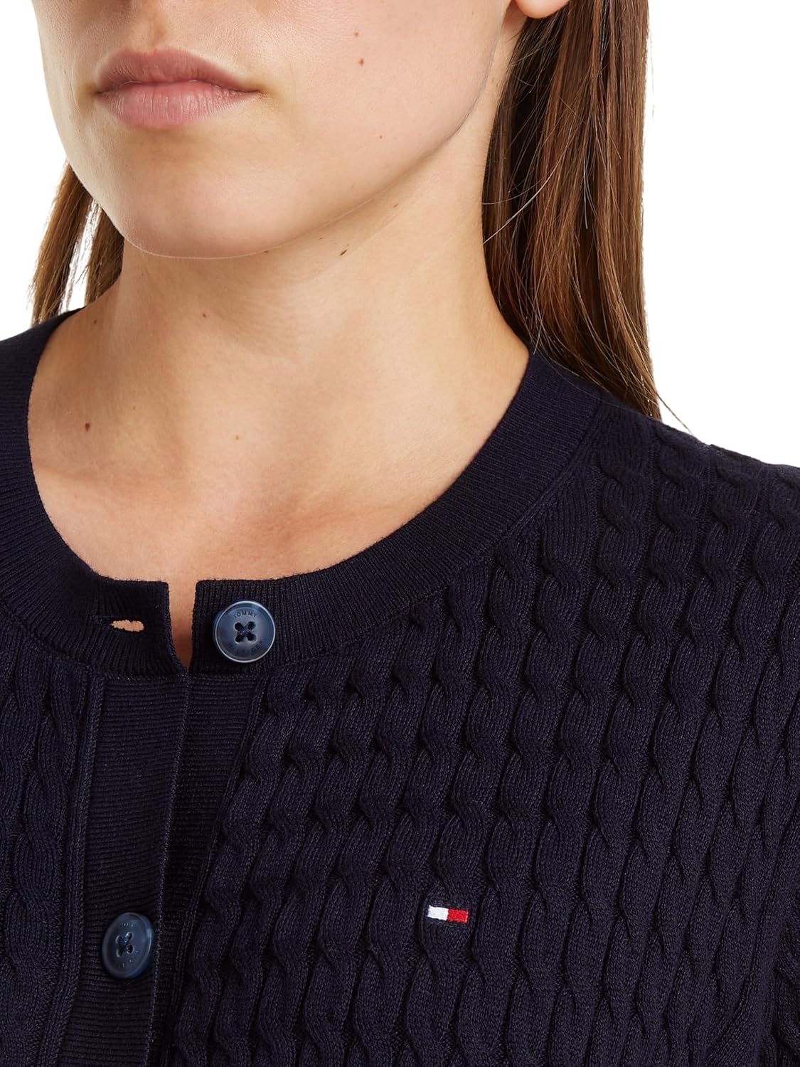 Detalle de Tommy Hilfiger Women’s Cable Knit Cardigan
