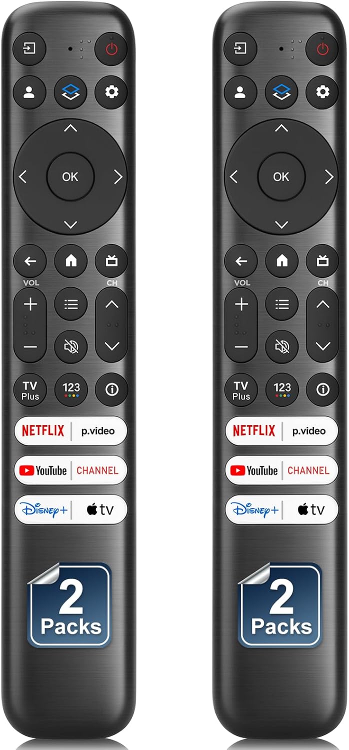 Detalle de TCL Google TV Remote Replacement Pack (2)