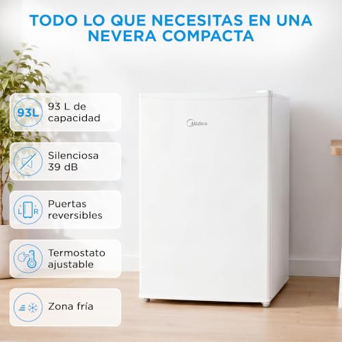 Thumbnail 1 de Midea Nevera Pequeña 93 L: silenciosa, eficiente y con puerta reversible