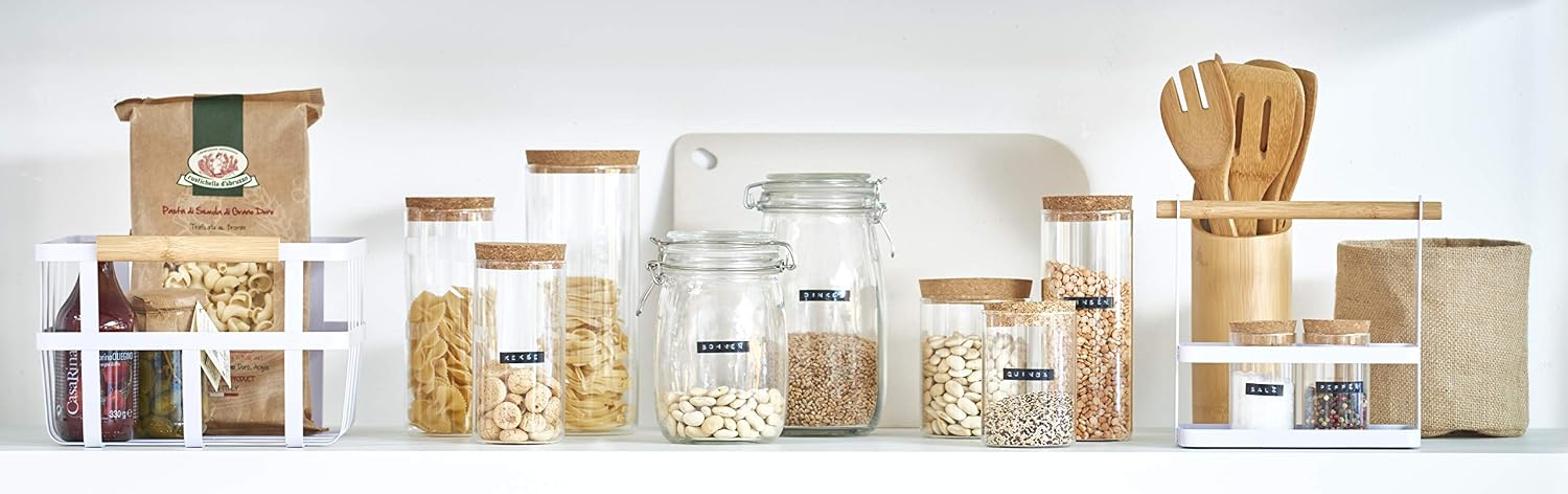 Detalle de Zeller 25274 keukengerei-set met bamboehouder, 7-delig, Ø 9 x 33 cm