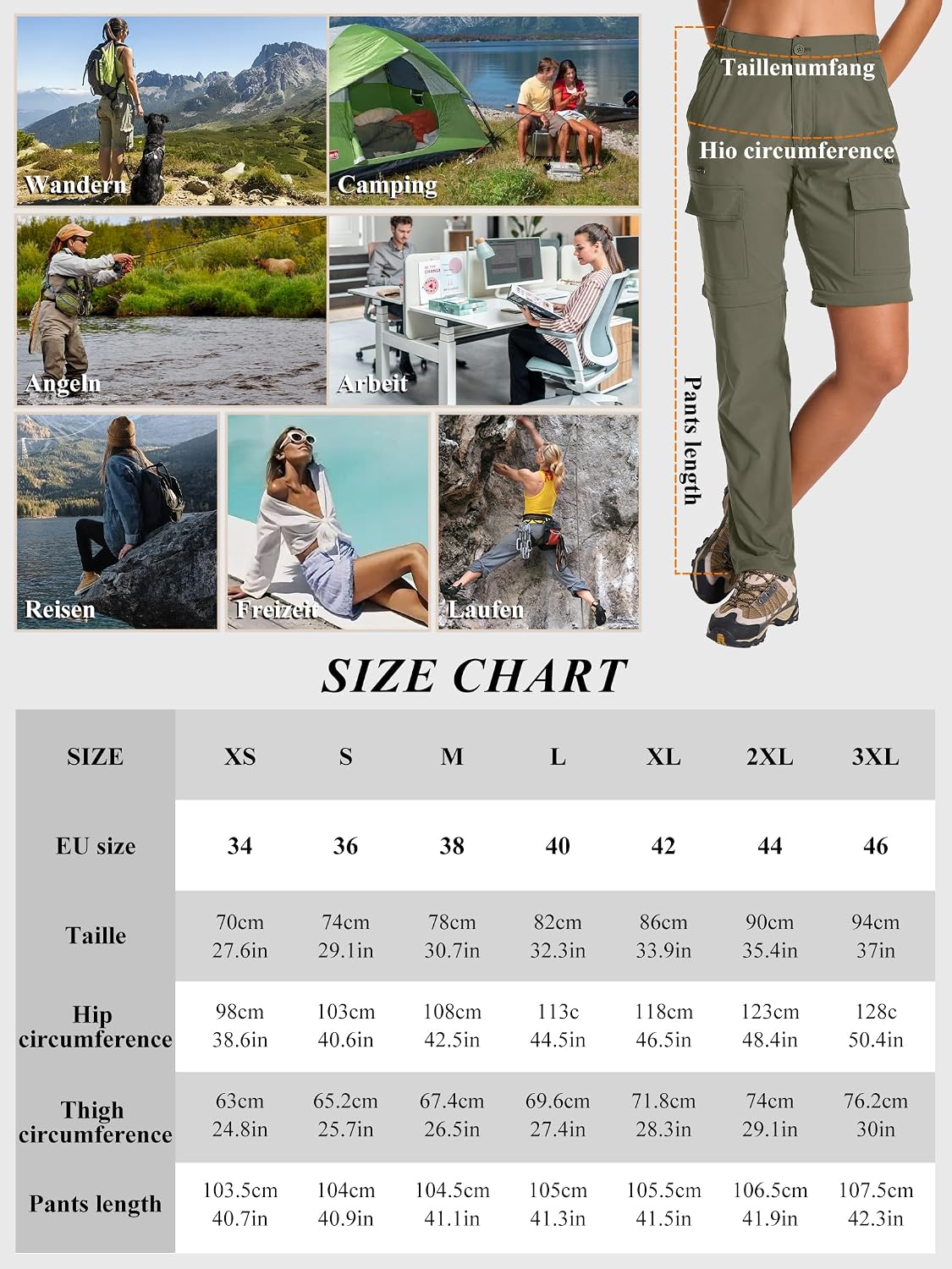 Thumbnail 6 de Jogwits pantaloni trekking zip-off donna