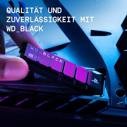 Thumbnail 6 de WD_BLACK SN850P 2 TB – Offiziell lizenziert für PS5, NVMe M.2 SSD mit Kühlkörper