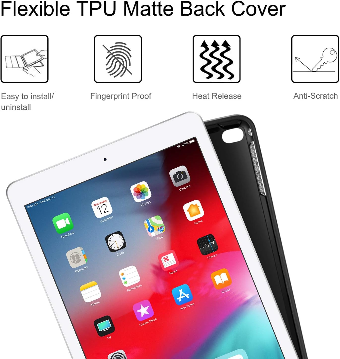 Detalle de Fintie Tastatur Hülle für iPad 9,7 2018 (6. Generation) – magnetische QWERTZ Bluetooth-Tastatur mit Pencil-Halter