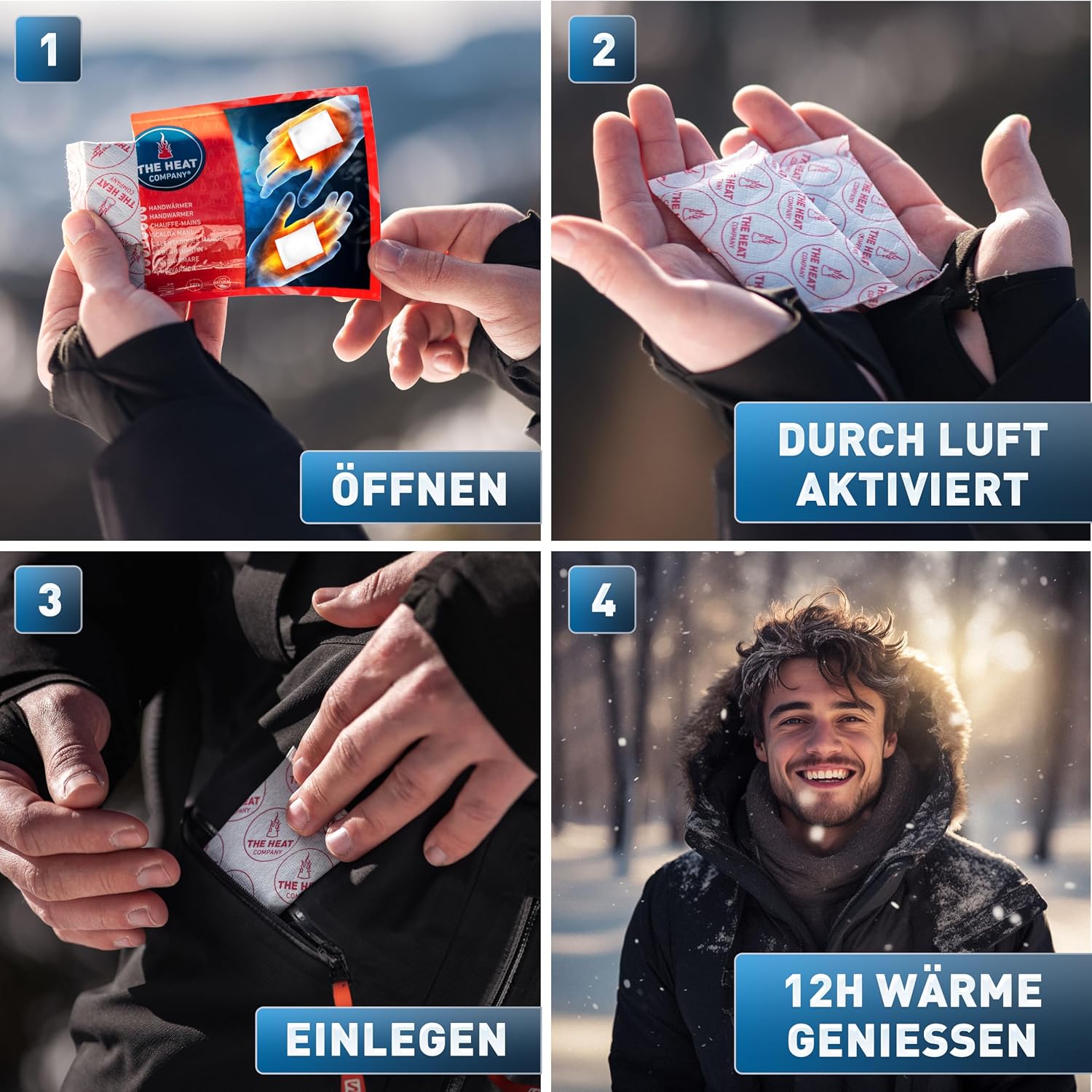 Detalle de THE HEAT COMPANY Handwärmer 12 Stunden Wärmepads ✋