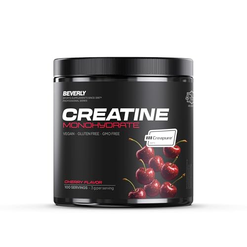 Beverly Nutrition Beverly Creatina Monohidrato Creapure® 300 g (100 dosis) con sabor a cereza