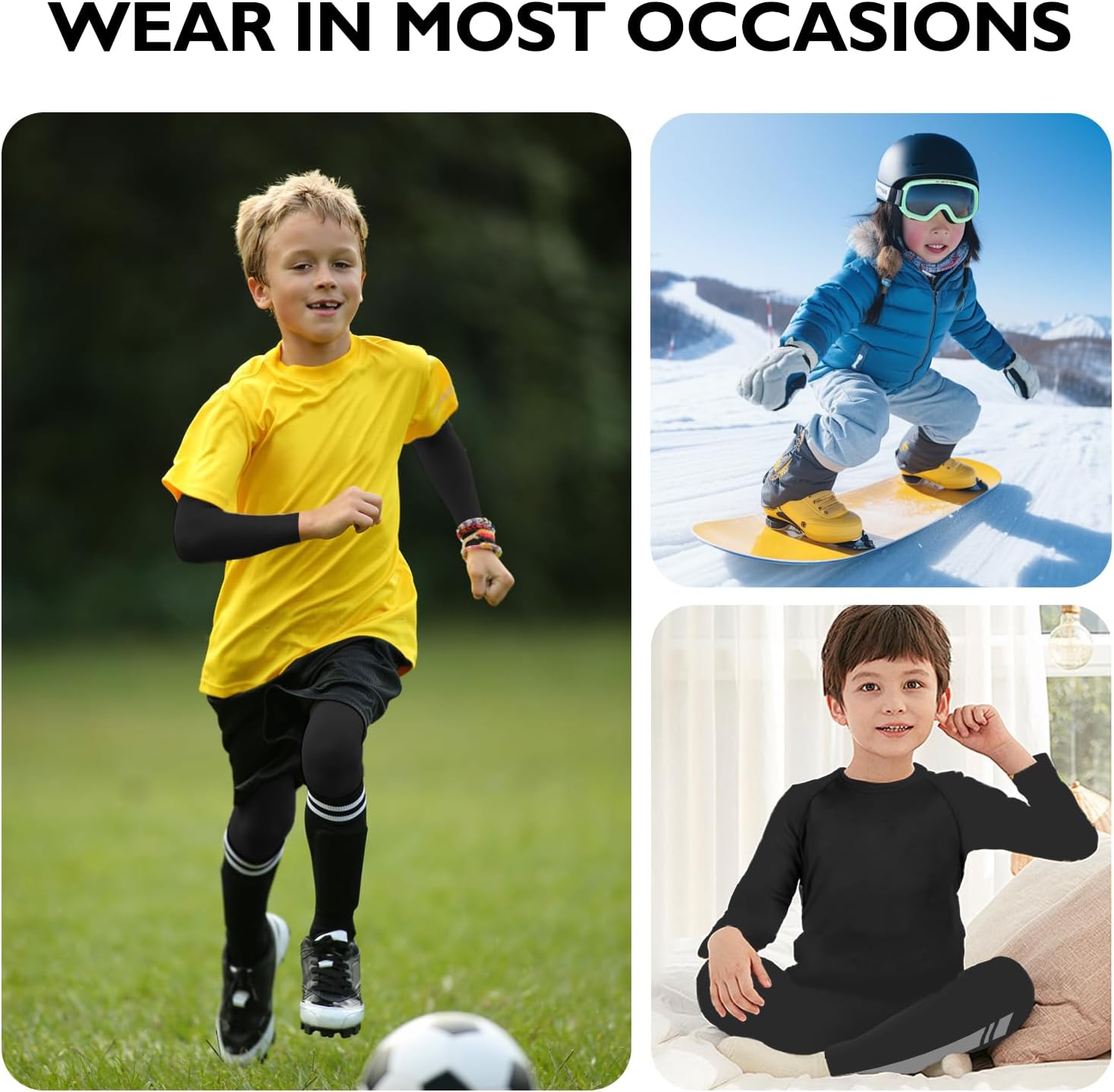 Thumbnail 5 de Kids Base Layer Fleece-Lined Compression Set 1️⃣