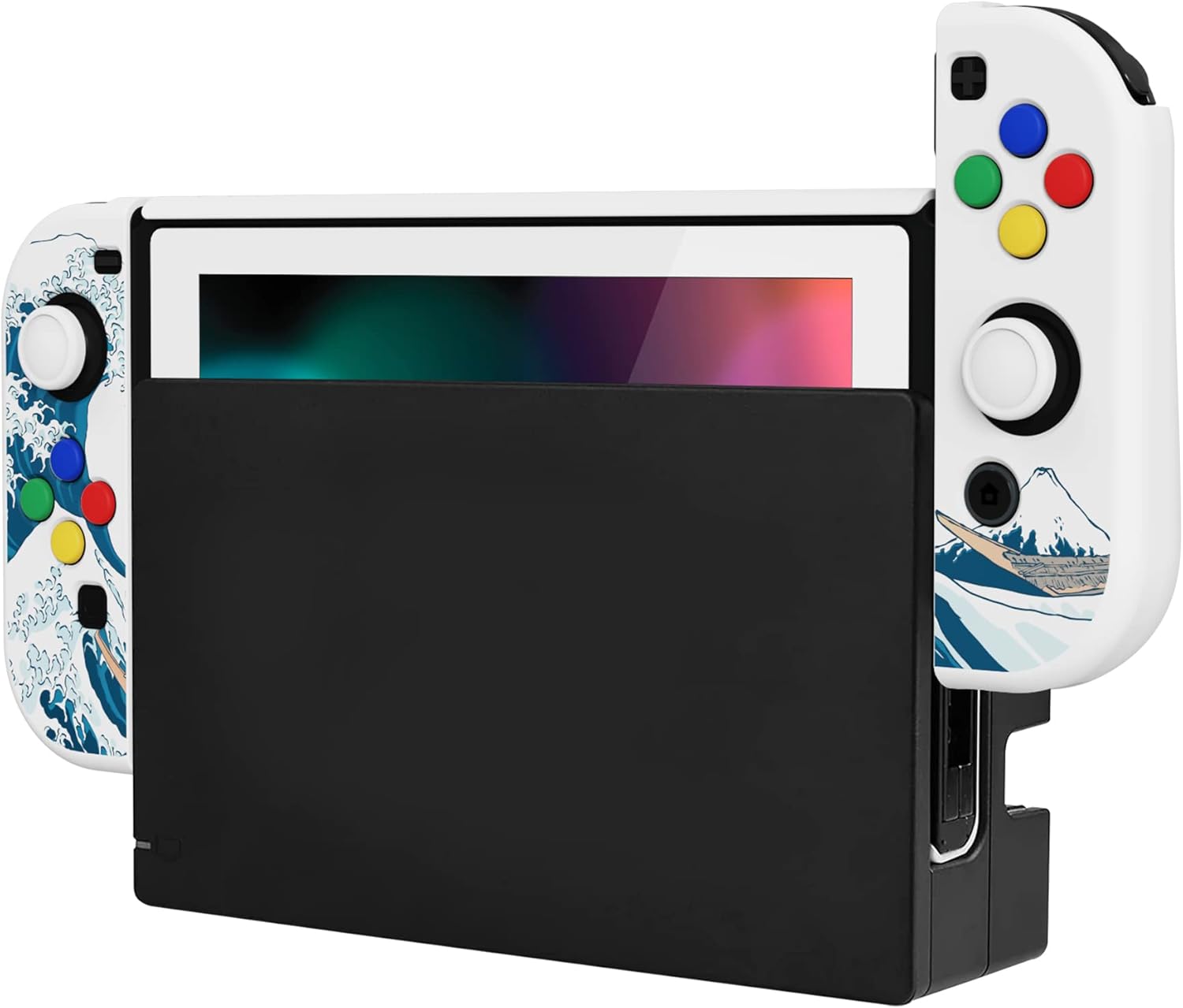 Thumbnail 5 de PlayVital AlterGrips Dockable Protective Case for Nintendo Switch – Ergonomic, Full Protection with Screen Protector & Accessories