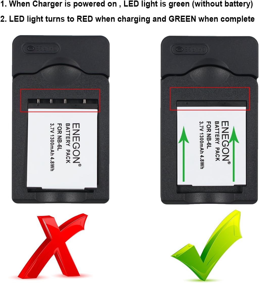 Thumbnail 4 de ENEGON Kit batterie 2 pacchi per Canon NB-6L per fotocamere