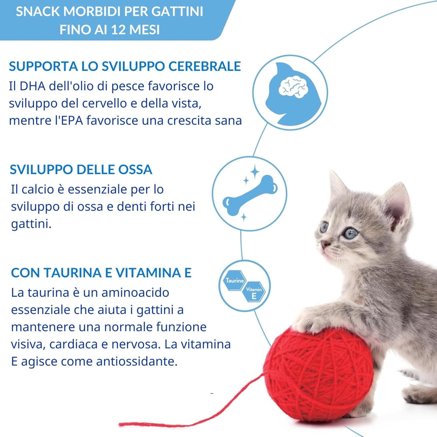 Detalle 2 de INABA Churu Kitten Snack per Gattini sotto i 12 mesi – Tonno e Pollo, 20 stick da 14 g
