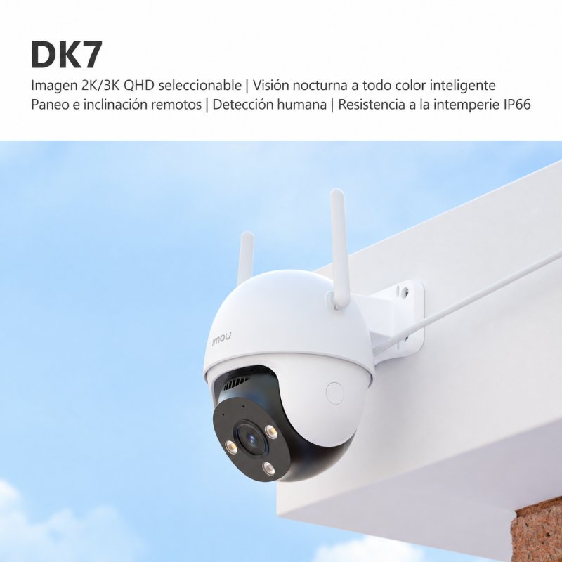 Detalle 2 de Cámara IP Imou DK7 3MP 2K: visión nocturna exterior con IA y audio bidireccional