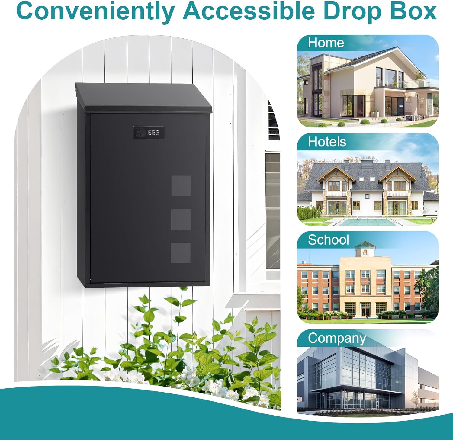Thumbnail 6 de lisetar Post Box Wall Mounted Mail Box
