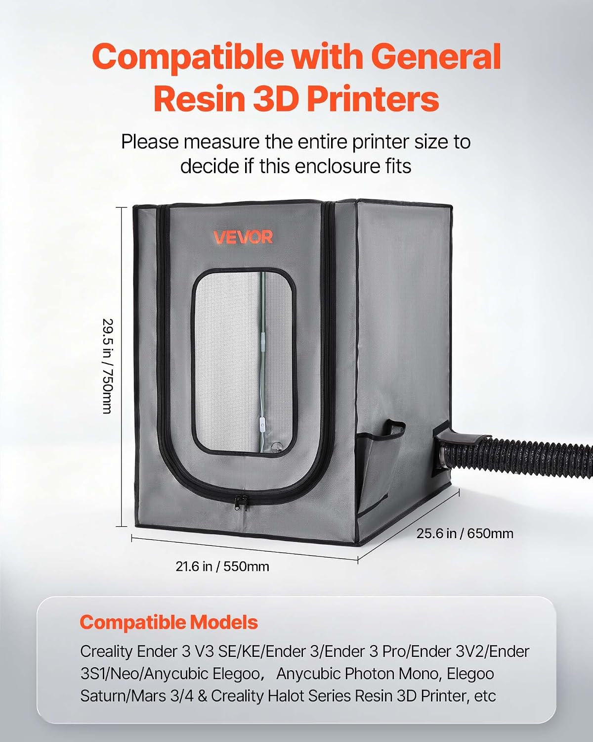 Detalle de VEVOR 3D Printer Enclosure, Oxford Cloth