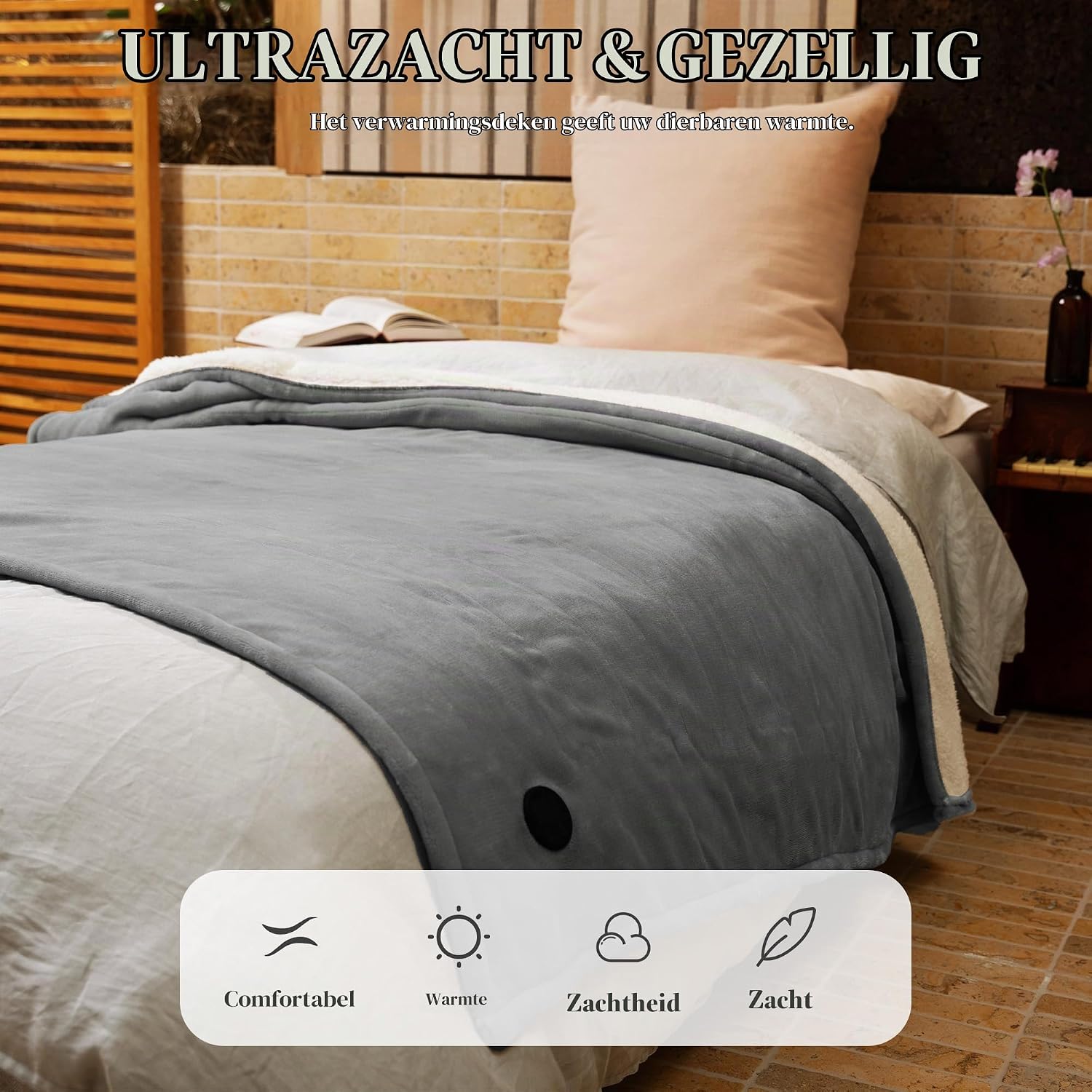 Thumbnail 2 de GOTCOZY TW1-GJIF-130180 elektrische deken 130 x 180 cm, 10 warmtestanden