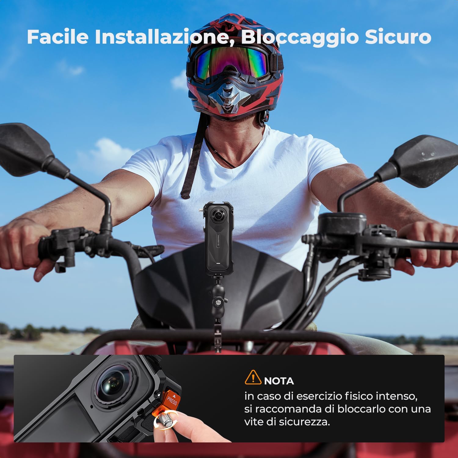 Thumbnail 5 de K&F CONCEPT Gabbia Standard per Insta360 X5: Gabbia in alluminio con doppi attacchi a slitta fredda e protezione obiettivo in silicone
