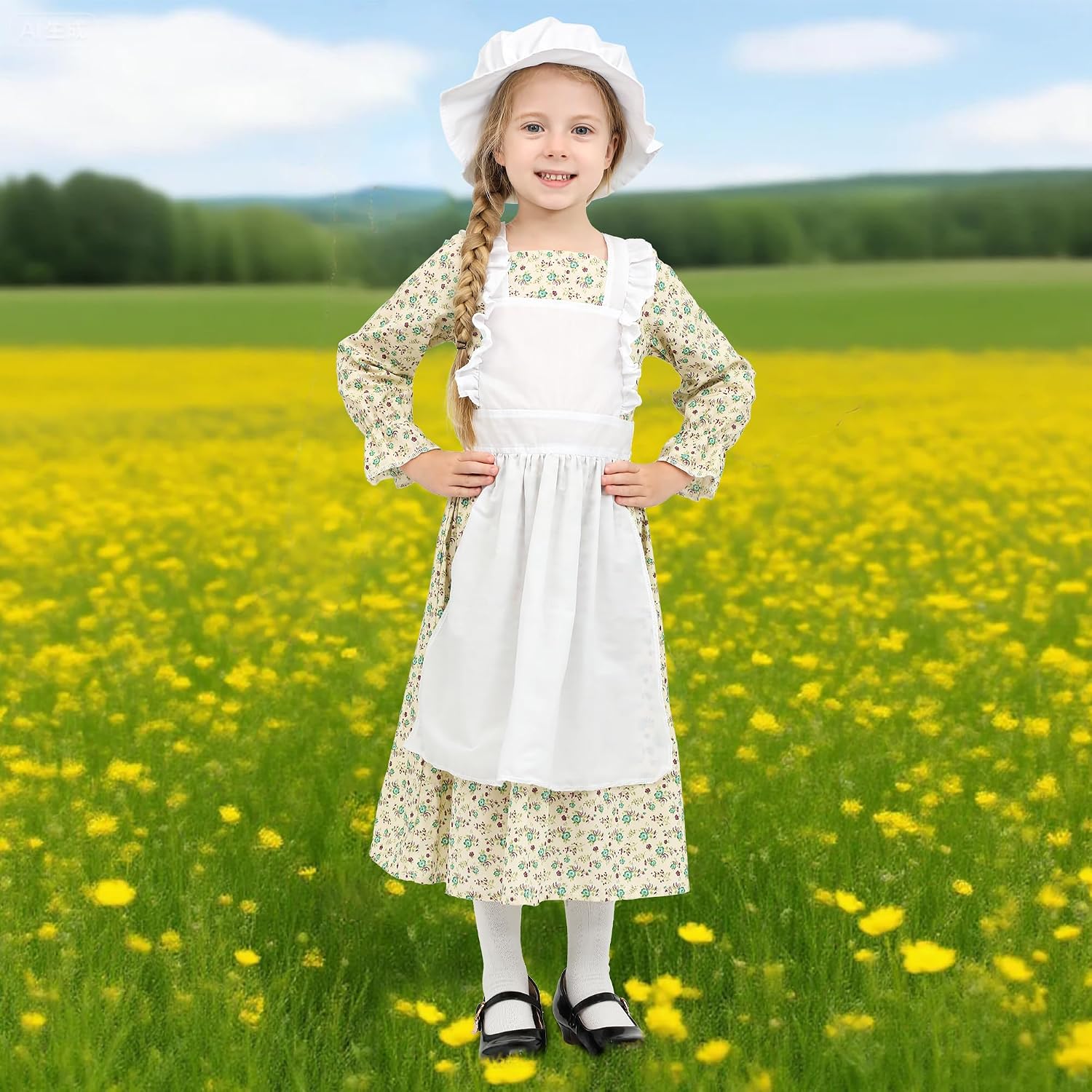 Detalle 1 de Wizland Victorian Maid costume for girls 4-12