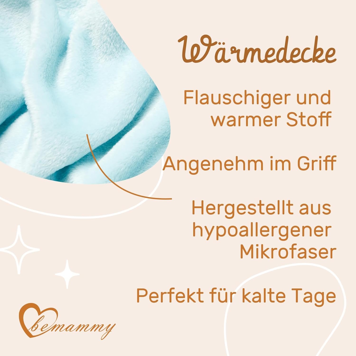 Thumbnail 3 de Be Mammy Coperta calda per bambini con peluche e riproduzione 3D (Blu Polvere - Coccodrillo)