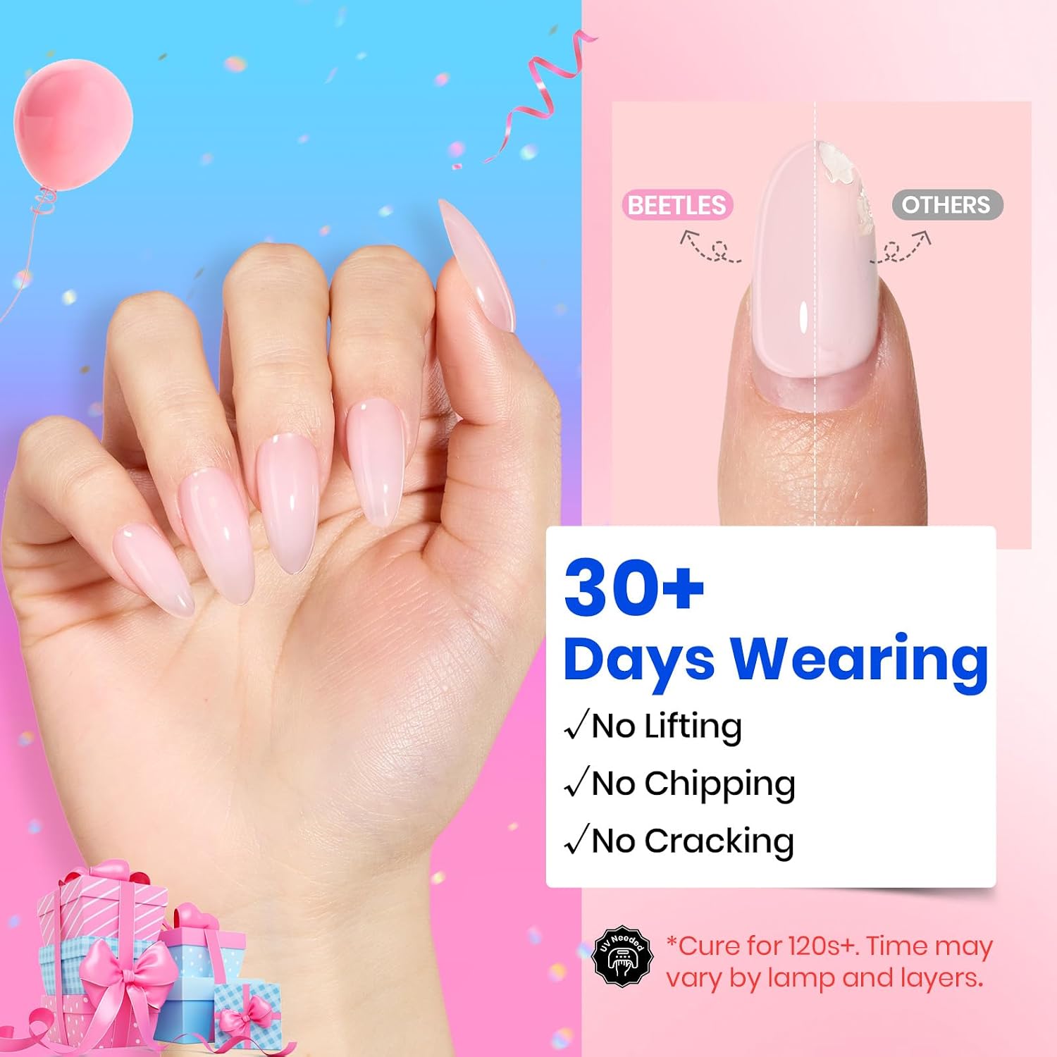 Thumbnail 6 de Beetles Builder Gel Nail Kit (Clear, Nude, Pink) — 9-in-1 hard gel for extensions & sculpting
