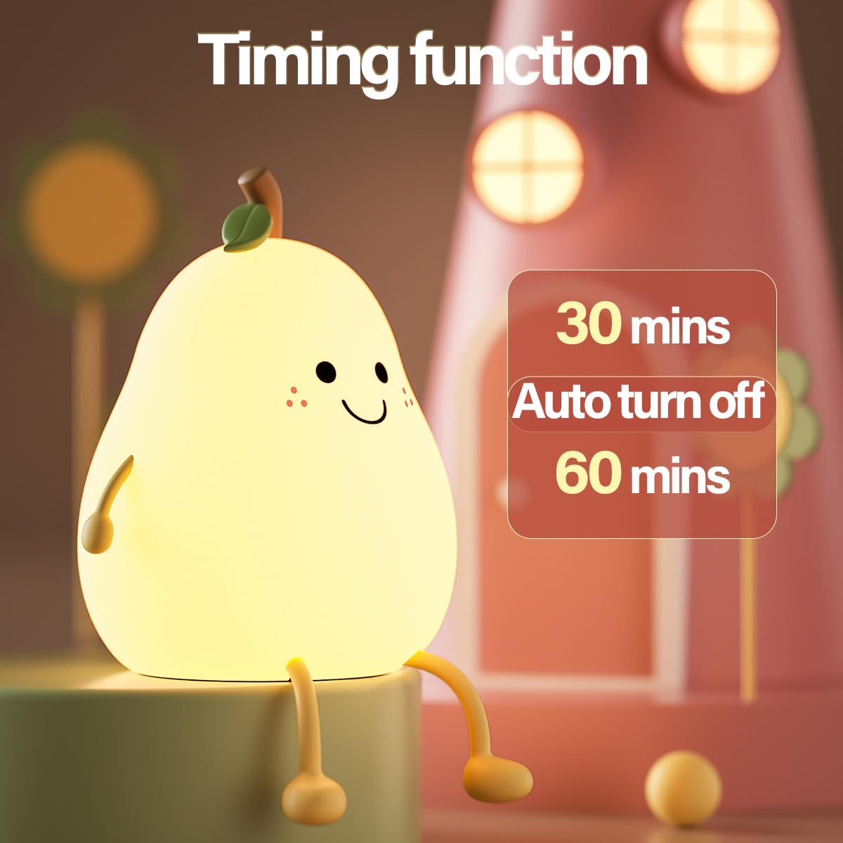 Detalle 1 de Myratts Silicone Pear Night Light