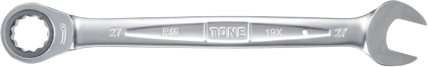 Detalle de トネ(TONE) HPRM-27 ラチェットめがねレンチ 27mm・全長357mm