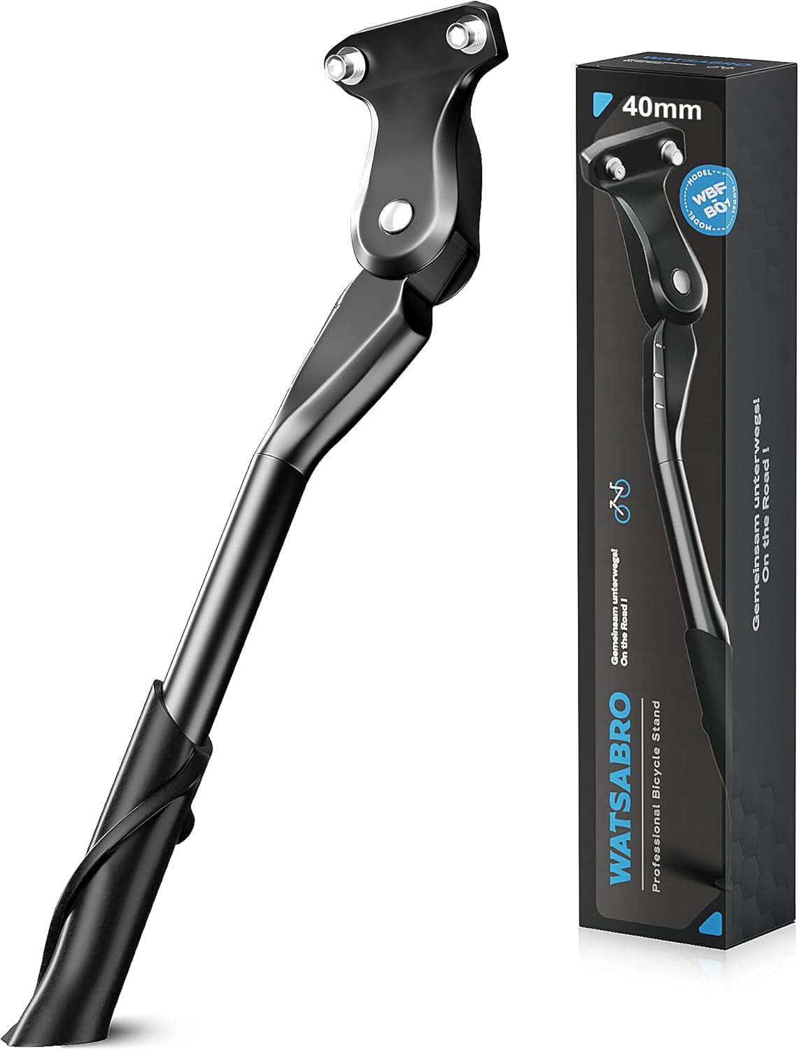 WATSABRO höhenverstellbarer Seitenständer für 24–29 Zoll (E-Bike/MTB)