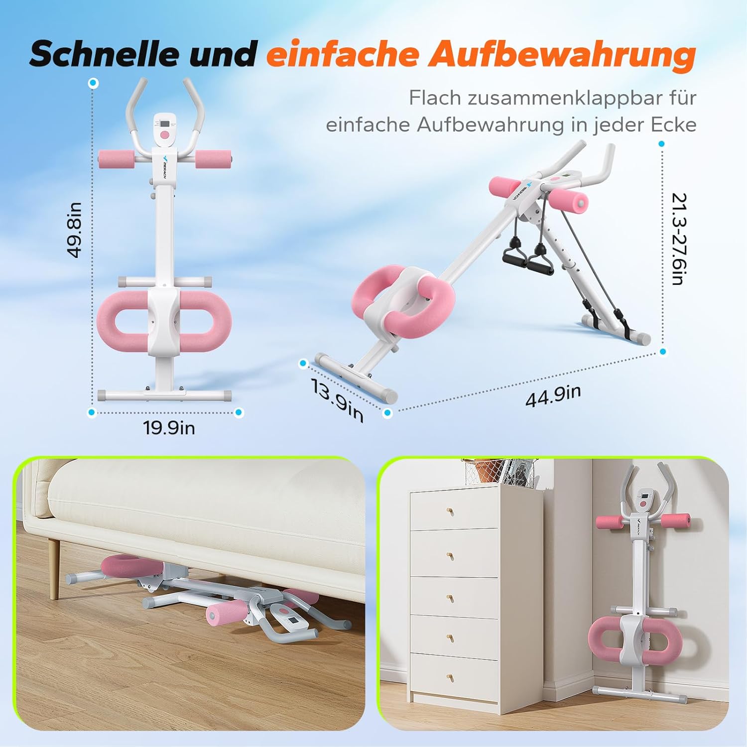 Thumbnail 4 de MERACH Bauchtrainer – Multifunktionales Bauchmuskeltraining für Zuhause mit LCD-Display
