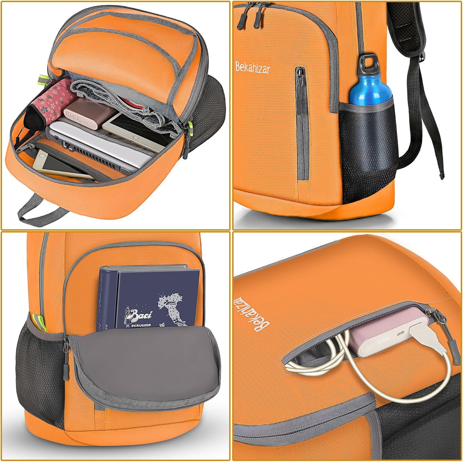 Detalle 2 de Bekahizar 20L lightweight foldable hiking backpack