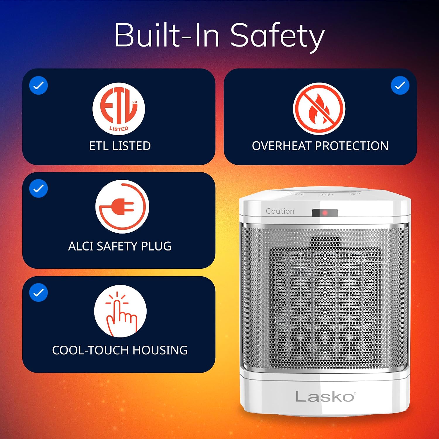 Thumbnail 5 de Lasko CD08200 Ceramic Space Heater 1500W
