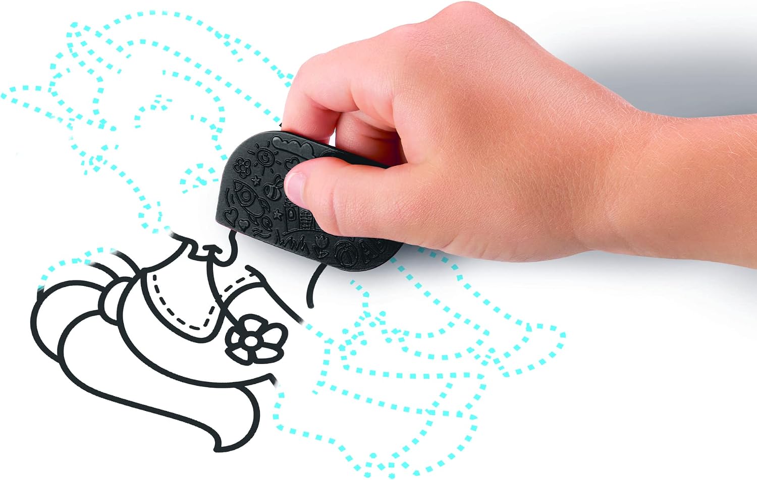Detalle 1 de Maped Creativ texturkit för teckning med ritbord, mallar och vaxfärger