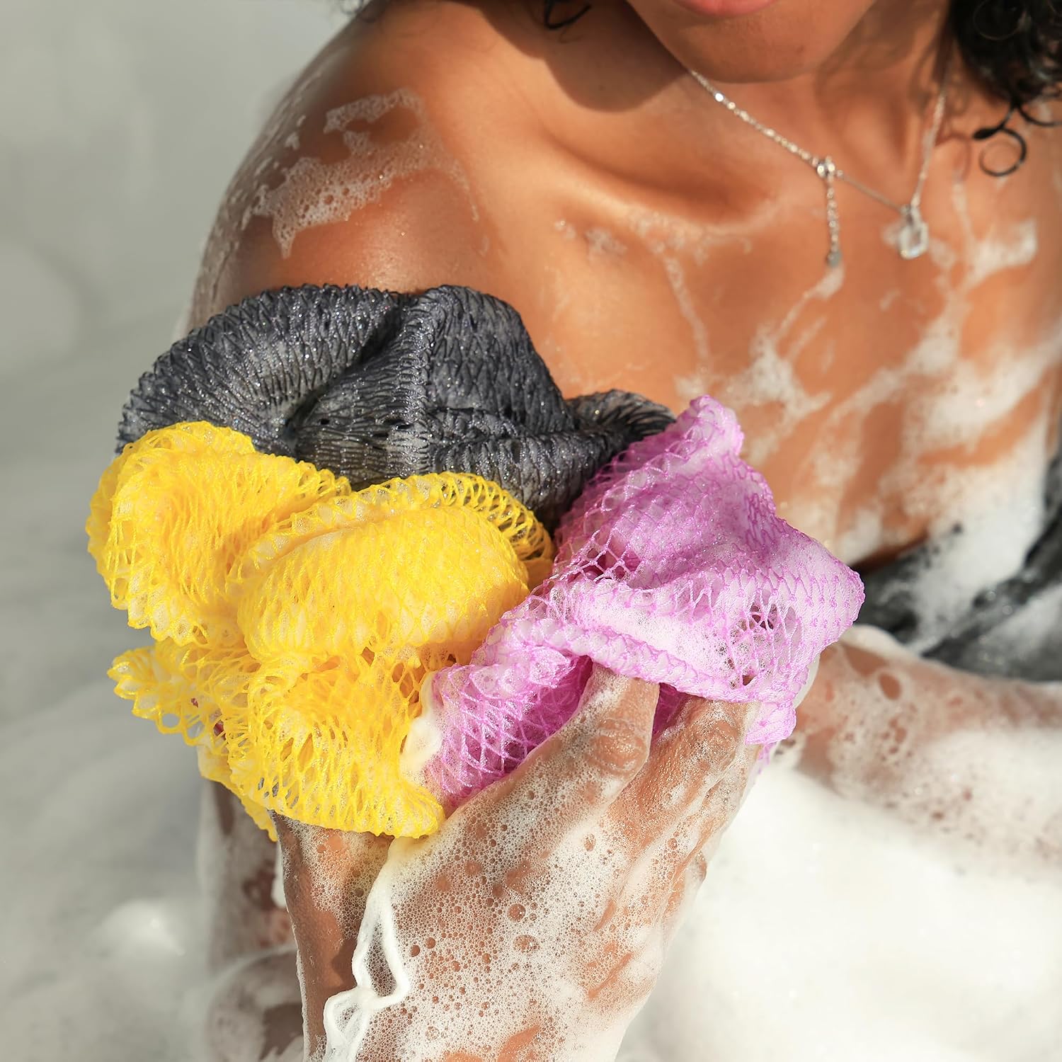 Thumbnail 6 de Afro Scrubber African Exfoliating Net Sponge 2-pack
