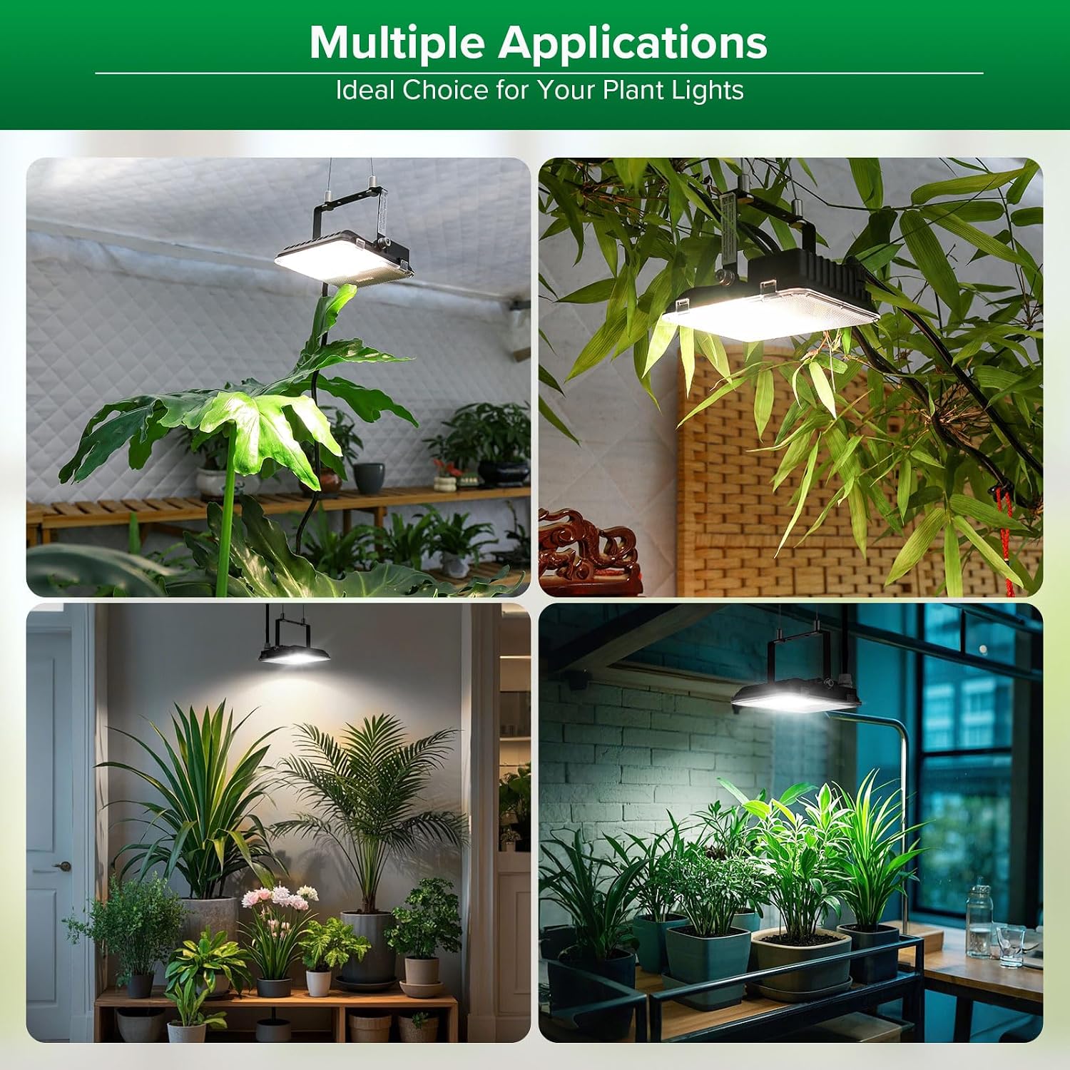 Thumbnail 6 de SANSI 45W Vollspektrum Pflanzenlampe LED – Grow Lampe mit 4/8/12h Timer, 4 Dimmstufen, 3000K/5000K/660nm/730nm