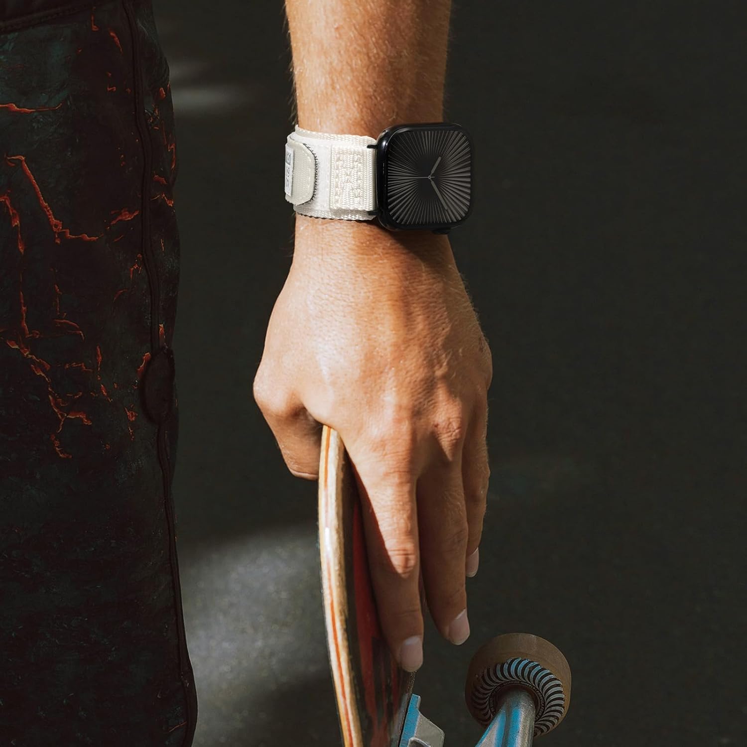 Thumbnail 2 de Nereides Nylon Sports Band for Apple Watch Series 4–11, SE, Ultra (49mm–44mm) in Ivory White