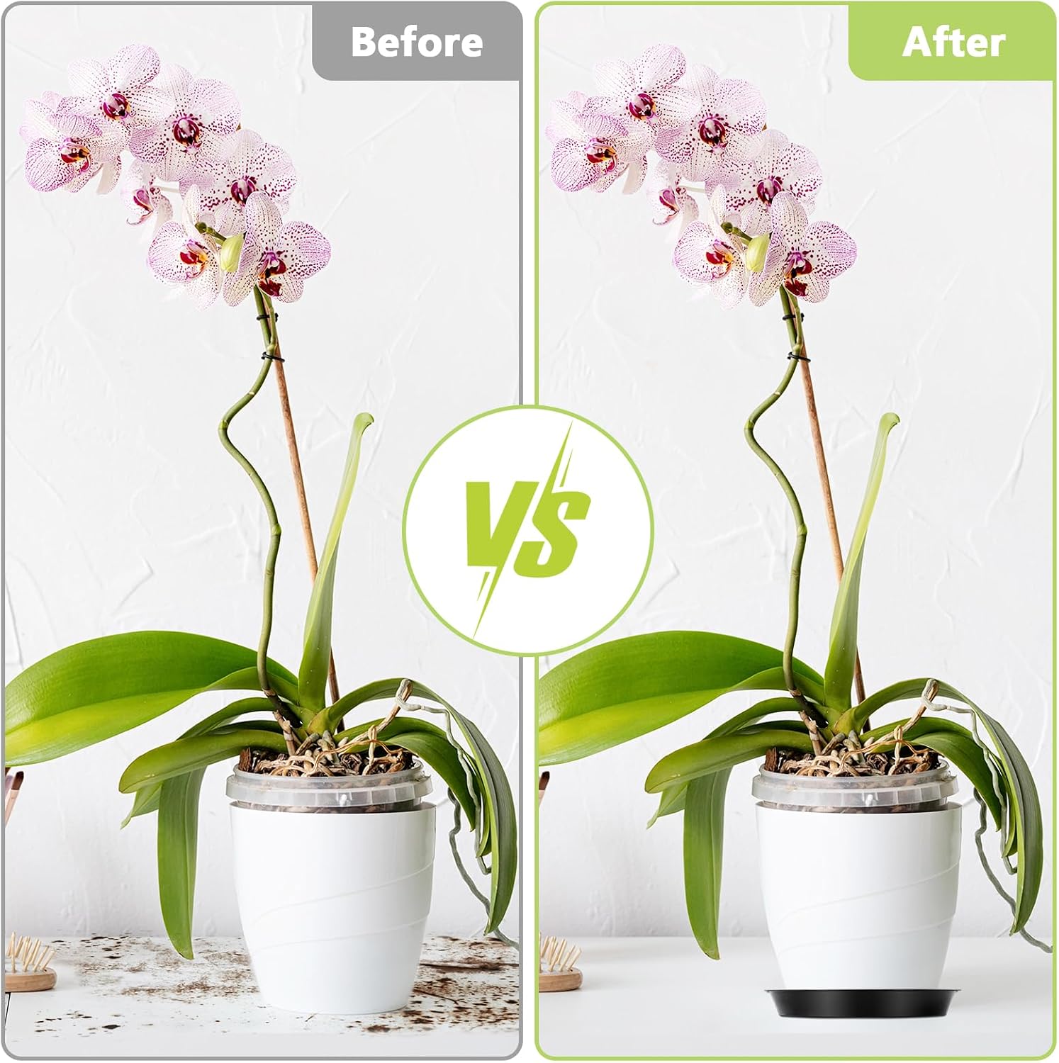 Detalle 1 de Muzhira Blumentopf Untersetzer Set 6, 19 cm