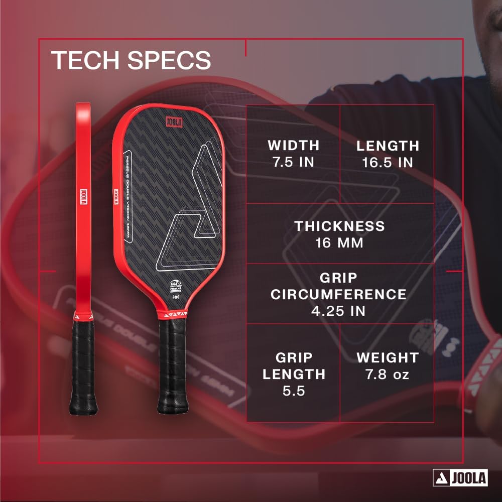 Thumbnail 1 de JOOLA Vision/Double Vision Pickleball Paddles – SK Film for Reduced Vibration, USAP Approved