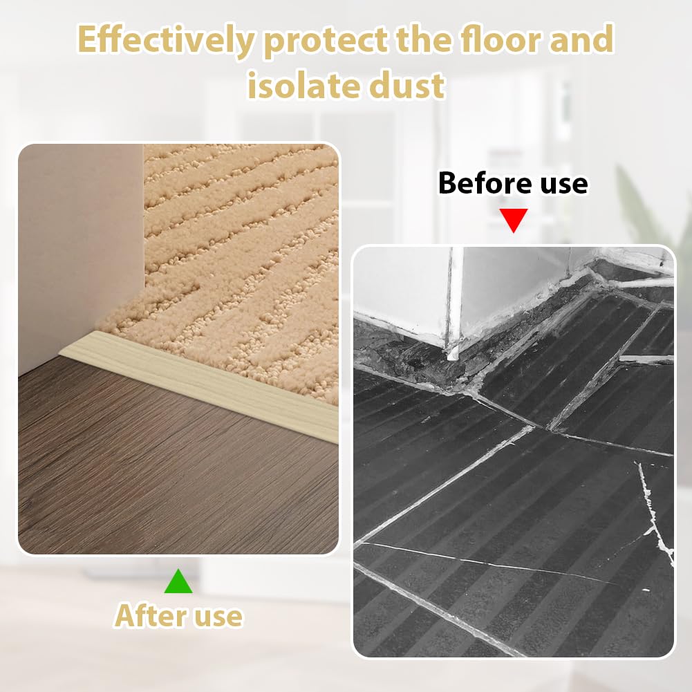 Thumbnail 3 de Übergangsprofil 5×300 cm T-Profil – selbstklebende Übergangsleiste aus PVC (Ahornholz-Optik)