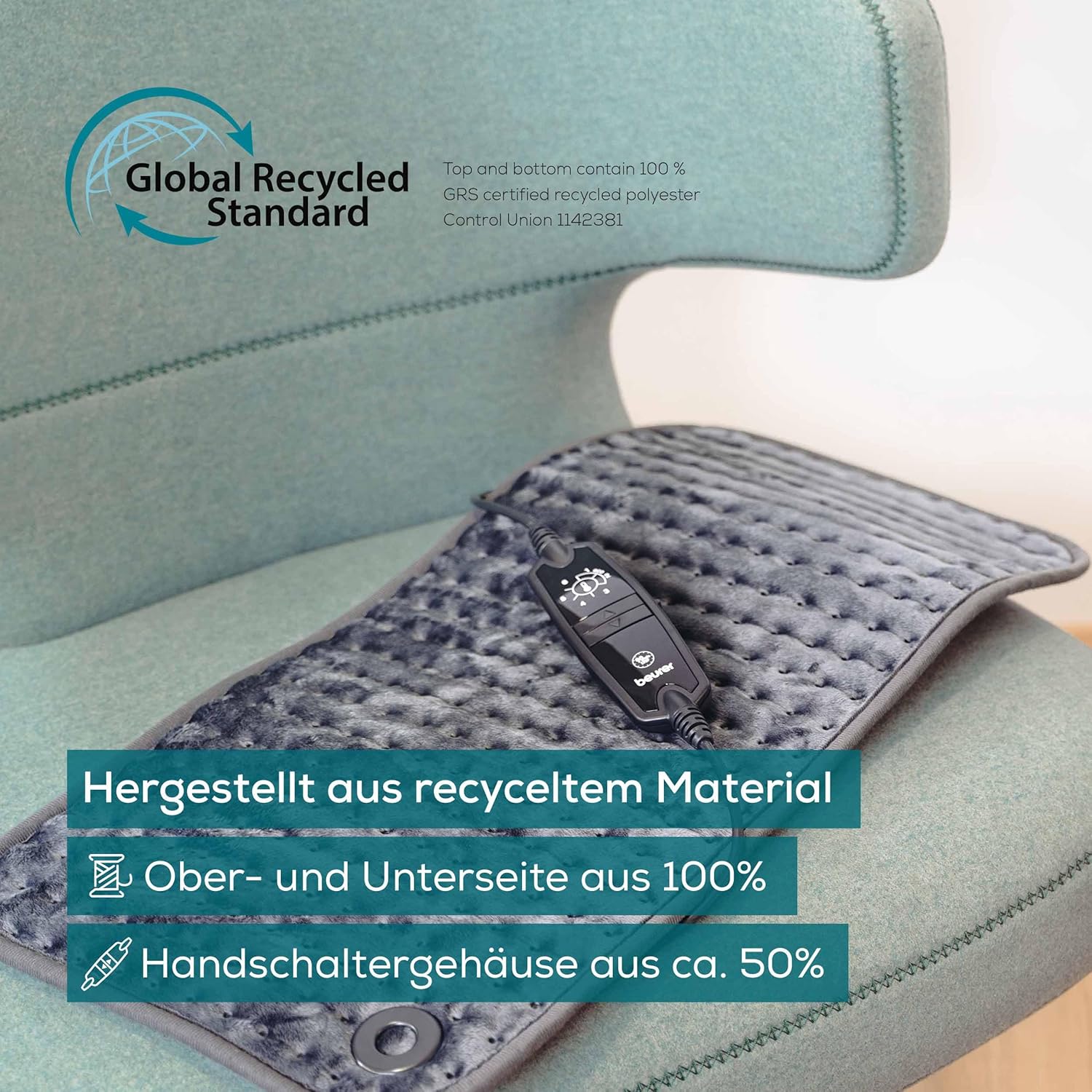 Detalle 2 de Beurer HK 123 Heizkissen 60 x 30 cm