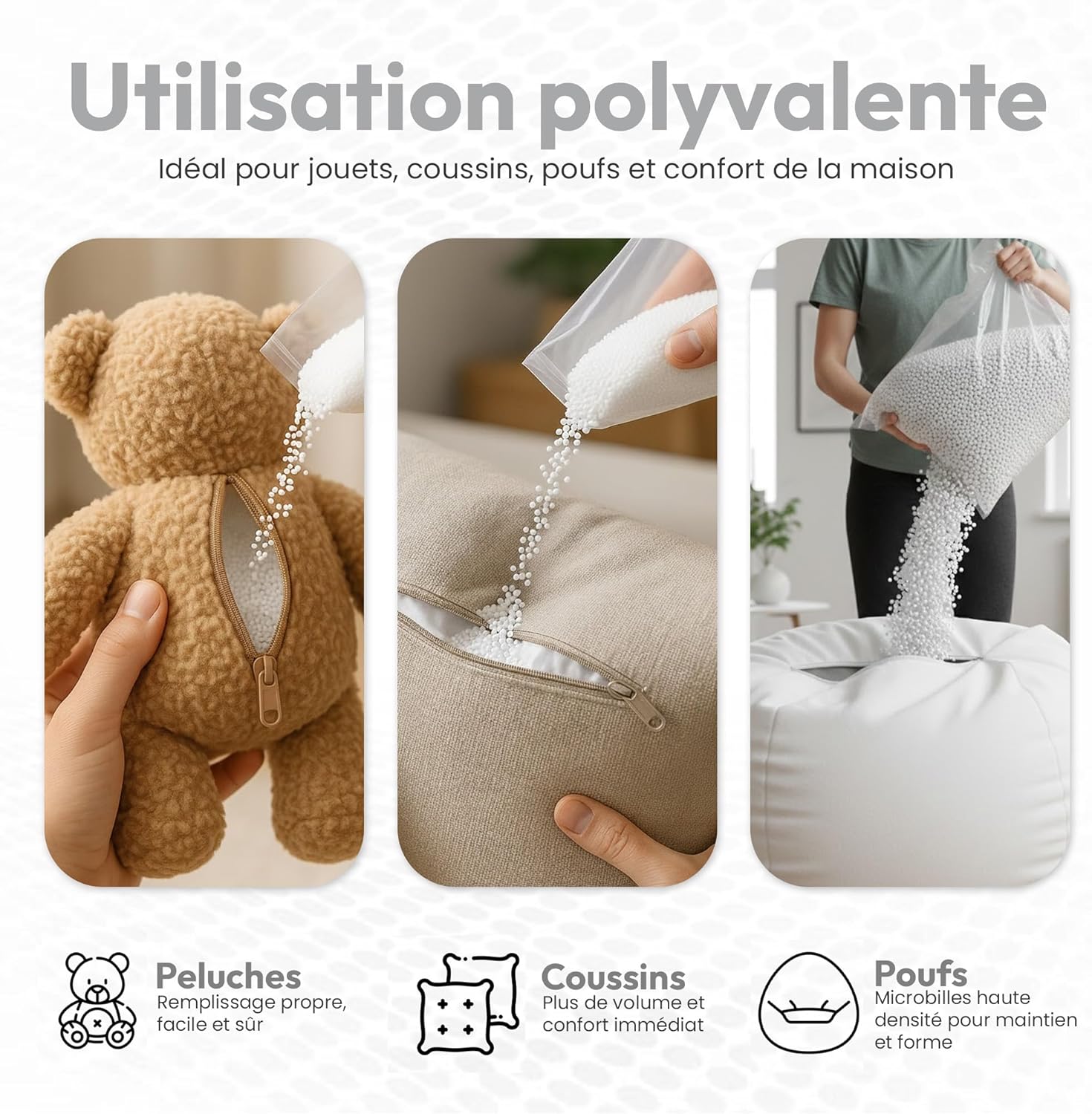 Thumbnail 6 de Lazy Bag Original – Perles en EPS pour remplir des sacs à fèves (10 litres)