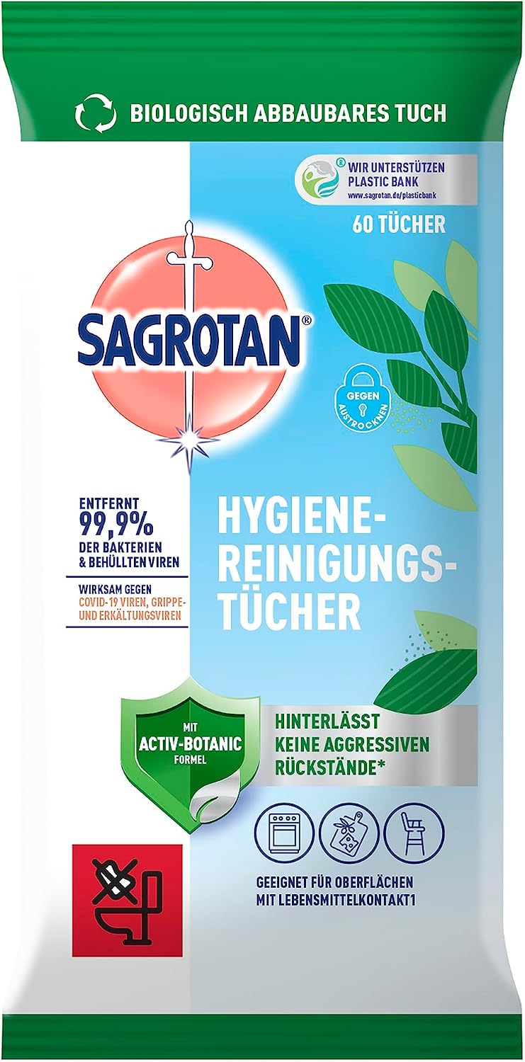 Detalle 2 de Sagrotan Hygienereinigungstücher 5×60 Stück