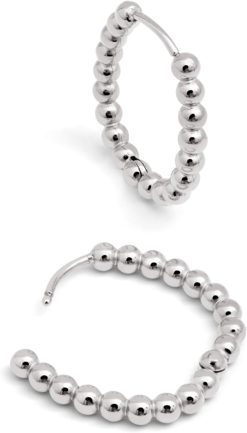 Detalle de SINGULARU Dana Dots orecchini in acciaio placcato oro 18kt 💍