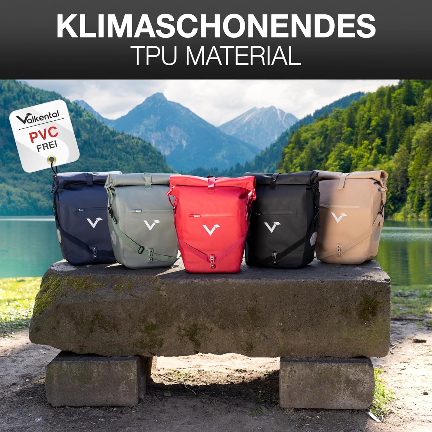 Thumbnail 5 de Valkental Große 28L Gepäckträgertasche