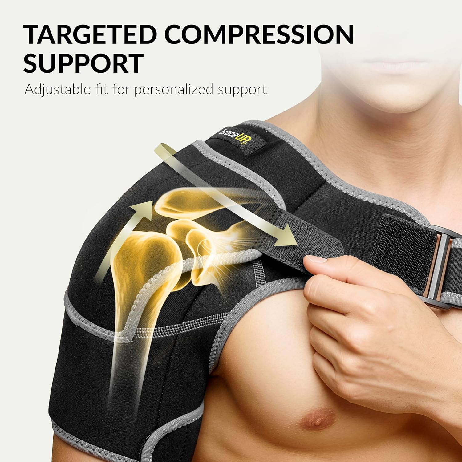 Detalle 2 de BraceUP Shoulder Support adjustable brace with ice pocket