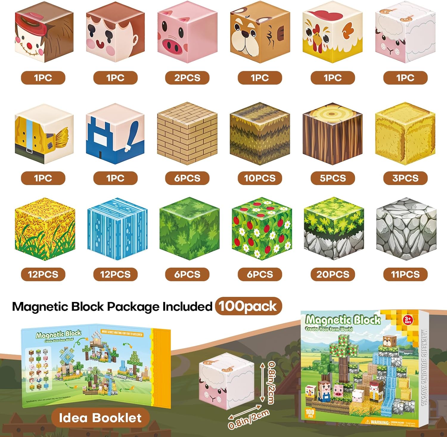 Thumbnail 2 de Gryxpox Blocs Magnétiques – Monde d'Aventure : Tuiles Magnétiques pour Enfants 4–8 ans