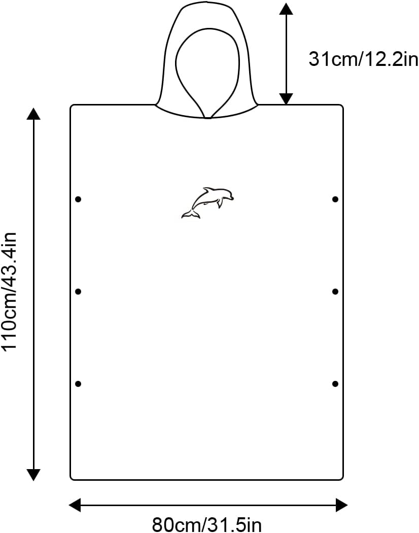 Thumbnail 1 de flintronic Poncho Surf 110x80 cm microfibra