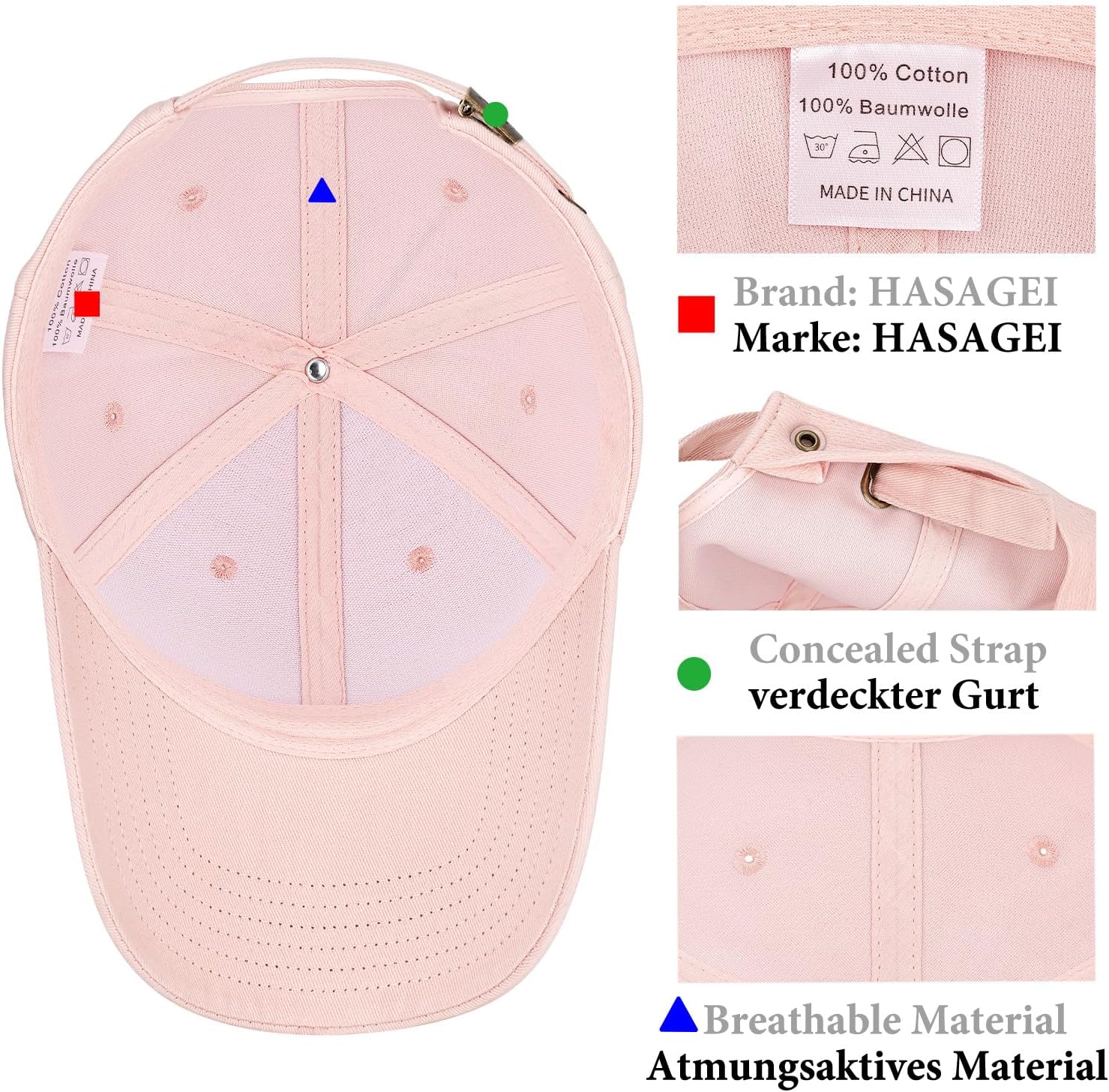 Thumbnail 2 de HASAGEI Baseball Cap 54 bis 62 cm
