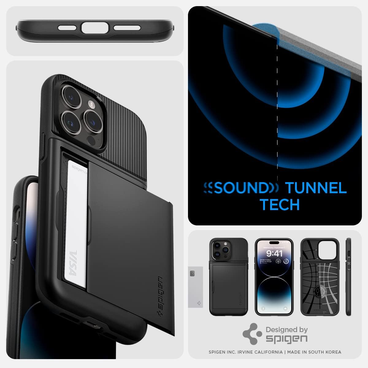 Thumbnail 6 de Spigen Slim Armor CS iPhone 14 Pro coque noire